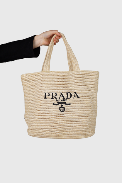 PRADA Bast Shopper natur