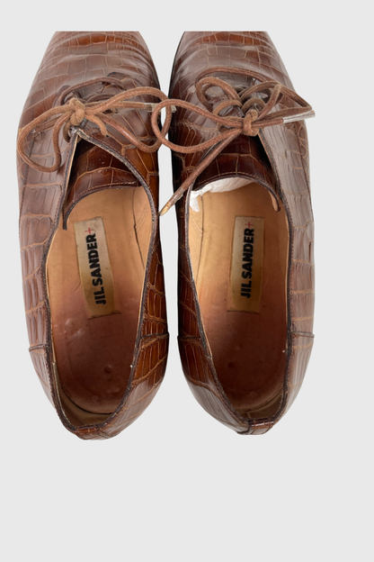 JIL SANDER Schnürer cognac | 37