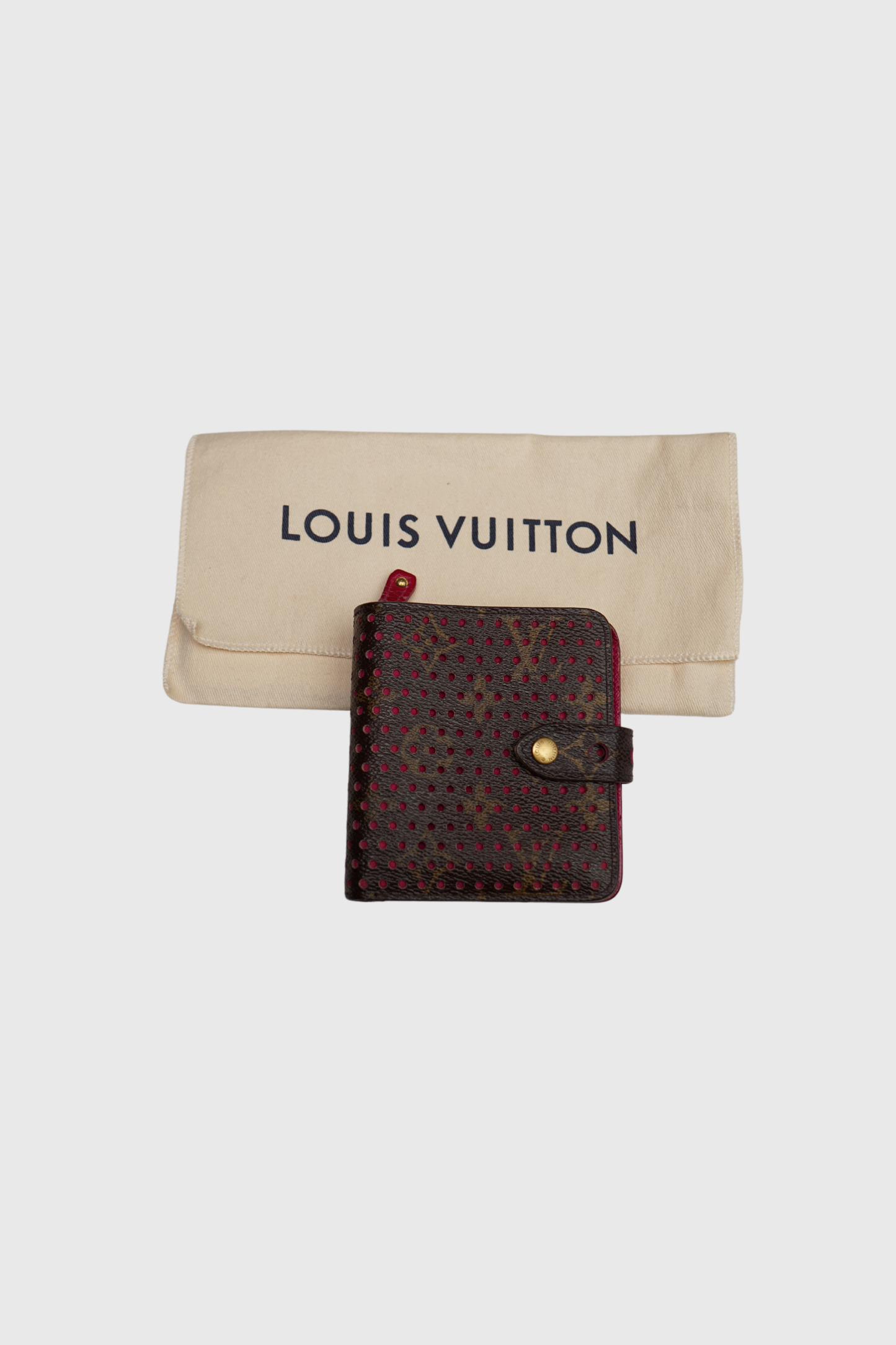 LOUIS VUITTON Compact Perforated Zip Wallet