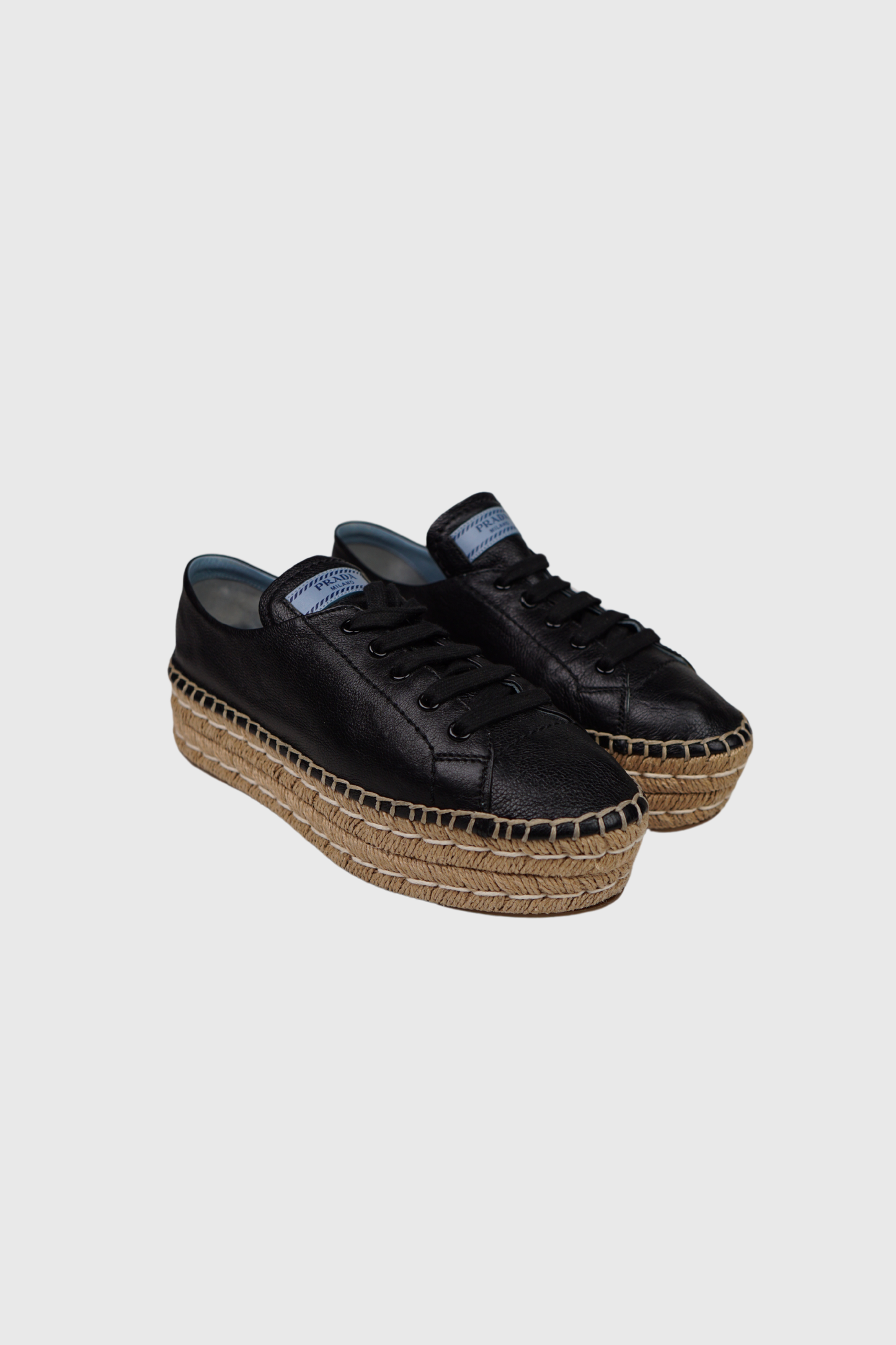 PRADA Double Platform Espadrilles | 38