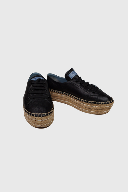 PRADA Double Platform Espadrilles | 38