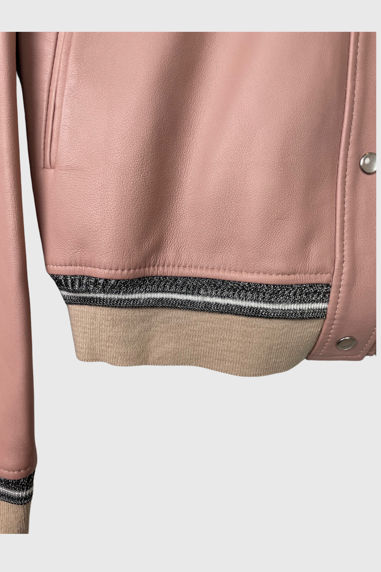 SANDRO Lederjacke rosa | 38