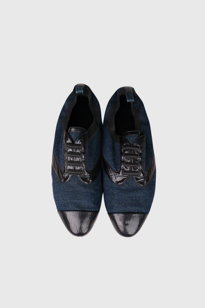 CHANEL Denim Ballerinas | 39