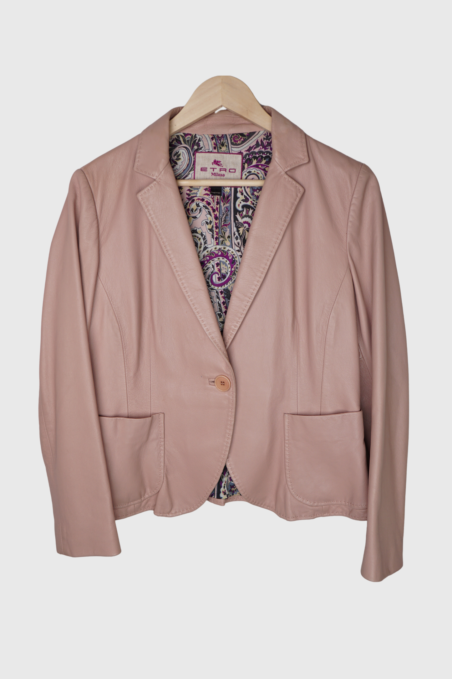 ETRO Lederblazer rosa | 38