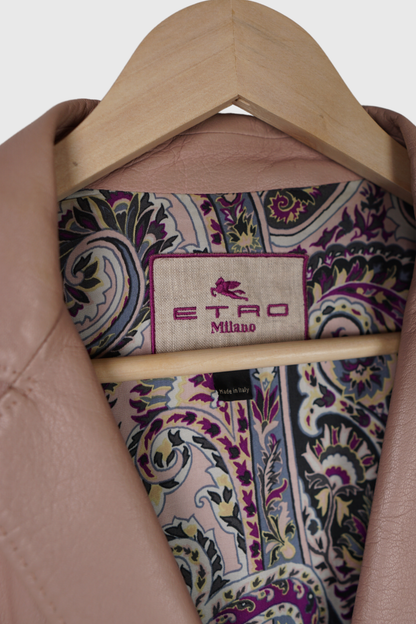 ETRO Lederblazer rosa | 38