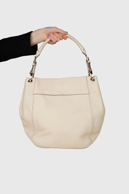 MAX MARA Hobo Tasche creme