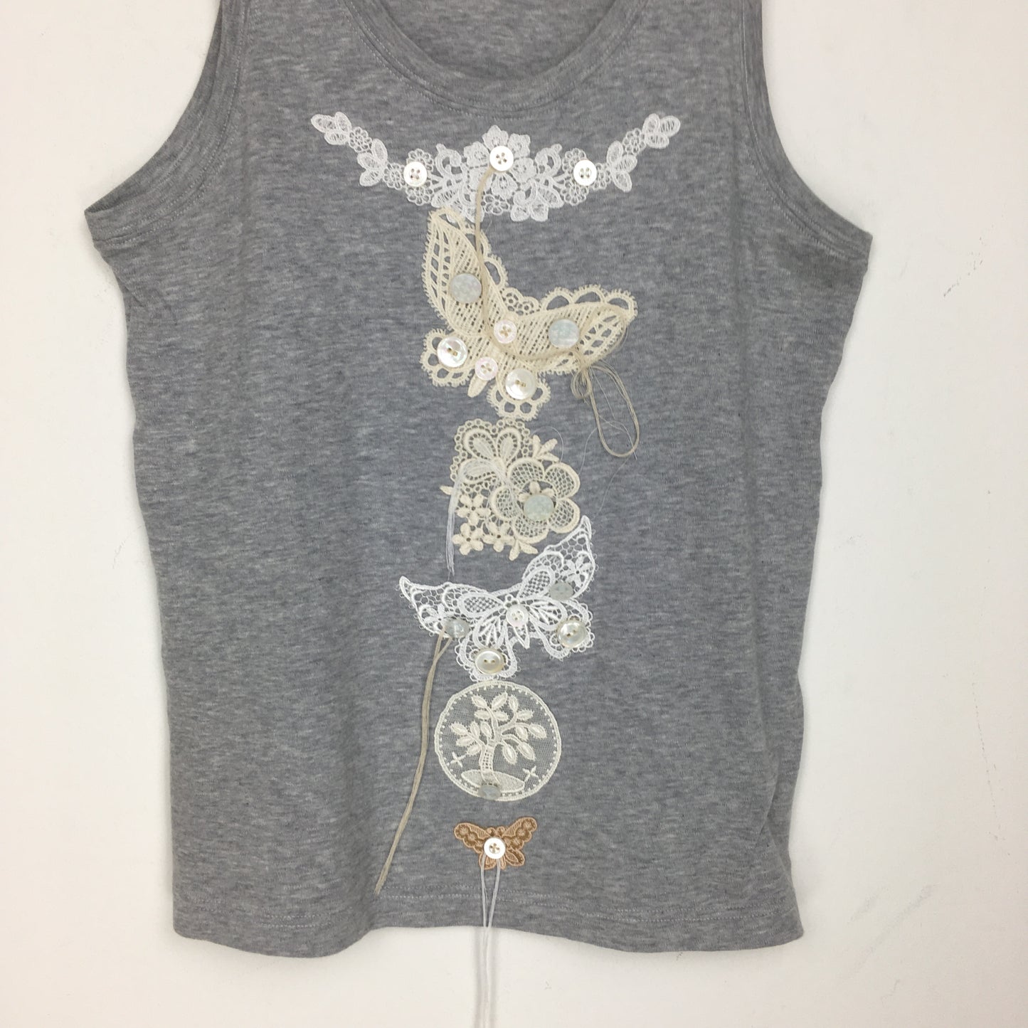 LOUIS VUITTON Top grau | M